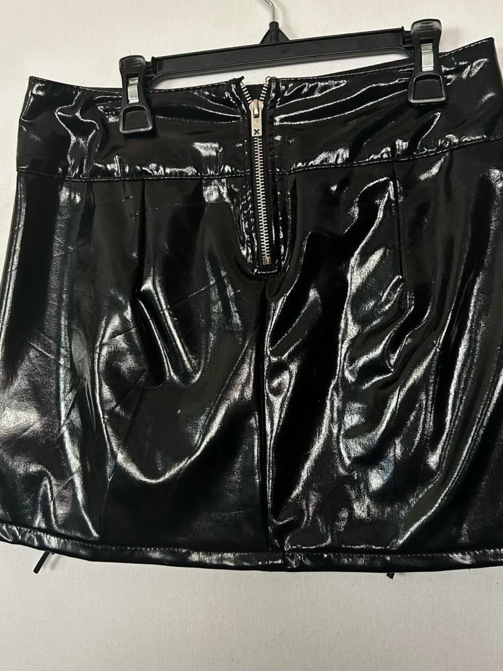 Tripp NYC Black Patent Lace-Up Mini Skirt - Picture 5 of 6